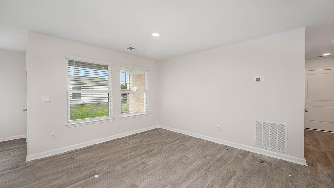 Representative unfurnished interior of a home built from the WYETH by D.R. Horton in Cottonwood Place, Tabor City (Image 11).