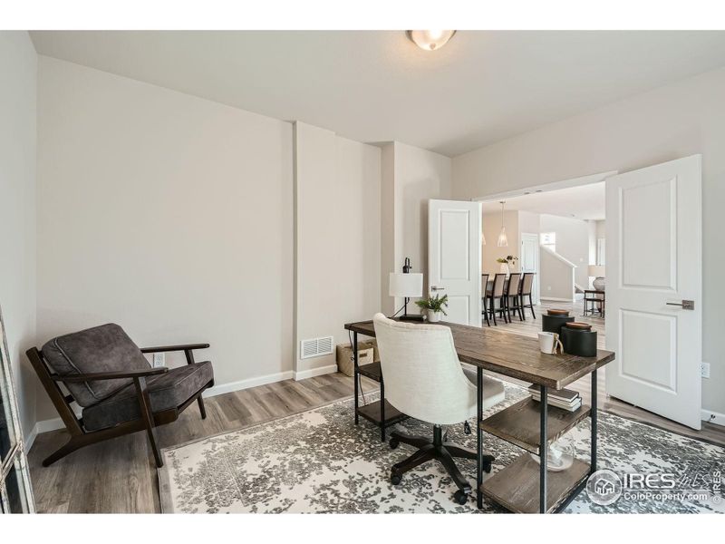 Double doors for added privacy Double doors for added privacy