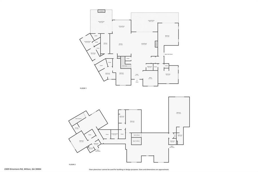 2D floor plan layout of this home in , Alpharetta, GA (Image 7).