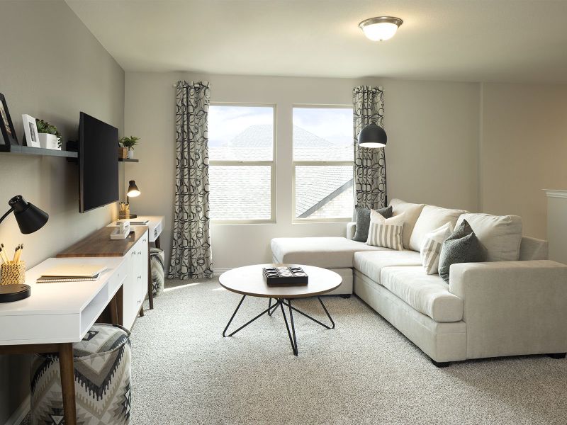 Furnished interior view inside a new home in Eastridge - Spring Series, McKinney (Image 6).