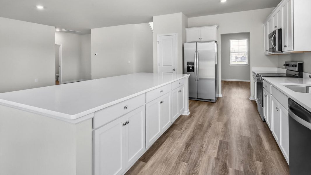 Furnished interior view inside a new home in Surfside Landing, Hubert (Image 7). Furnished interior view inside a new home in Surfside Landing, Hubert (Image 7).