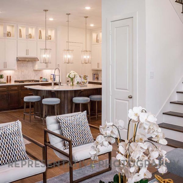 Furnished interior view inside a new home in , Cypress (Image 5).