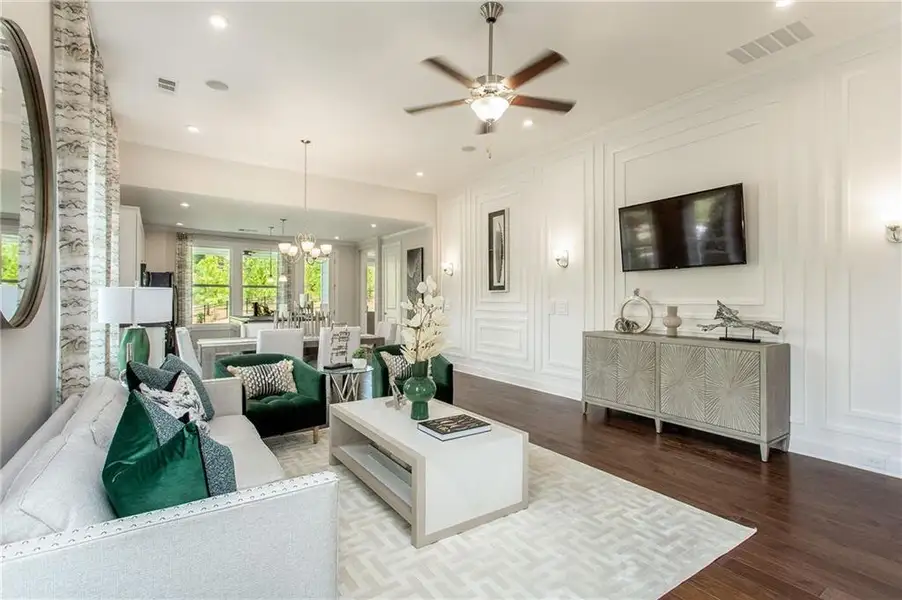 Furnished interior view inside a new home in , Hoschton (Image 22).