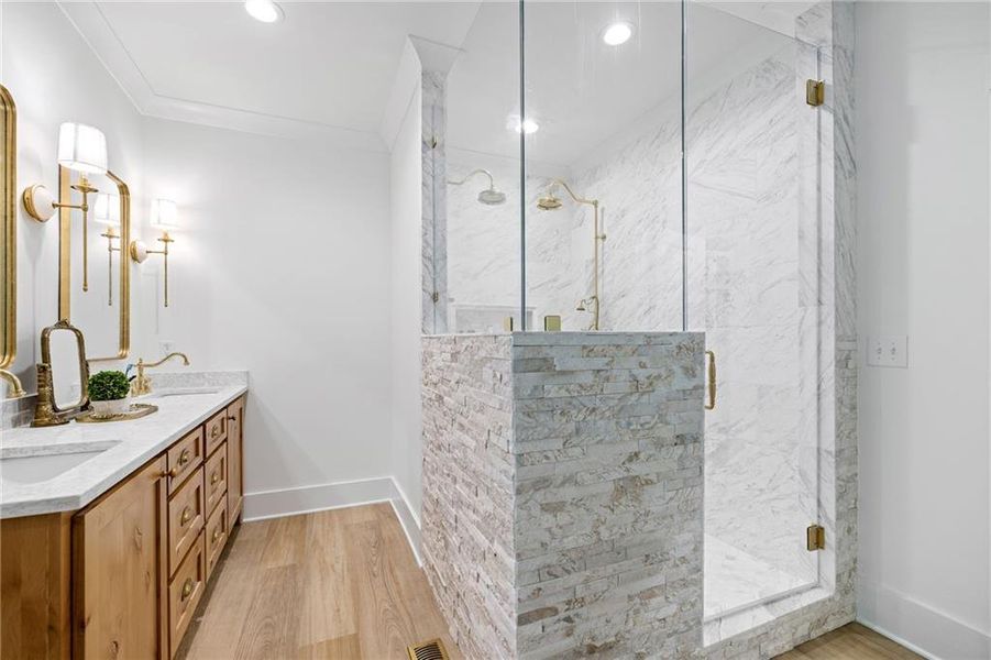 Furnished interior view inside a new home in , Flowery Branch (Image 13).