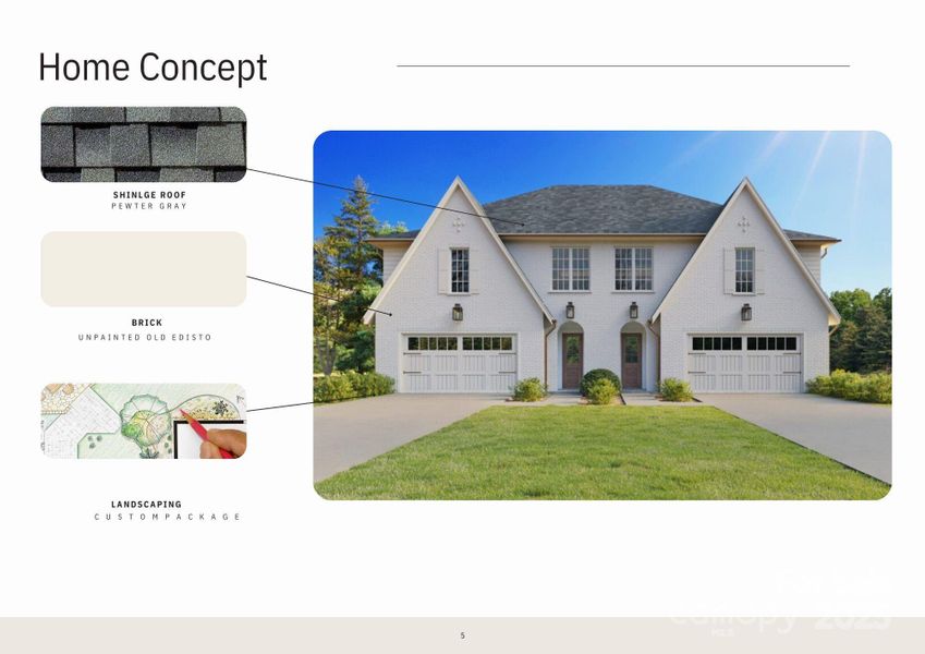 Exterior rendering of this home design in , Charlotte, NC (Image 2). Exterior rendering of this home design in , Charlotte, NC (Image 2).