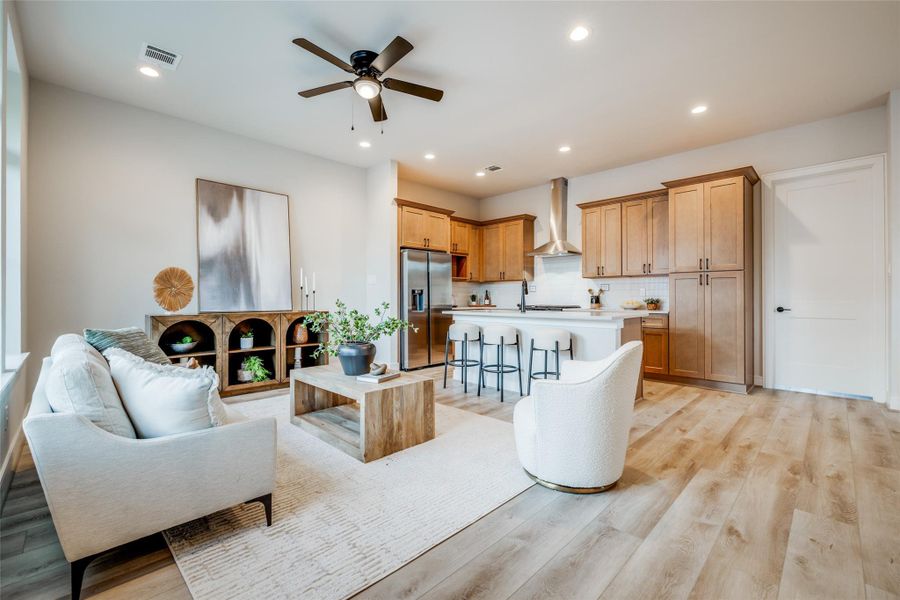 Furnished interior view inside a new home in Highland Gardens, Houston (Image 9).