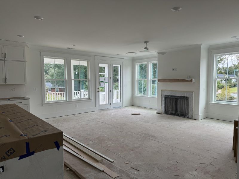 In-progress construction of a new home in Central Park, James Island, SC (Image 35).