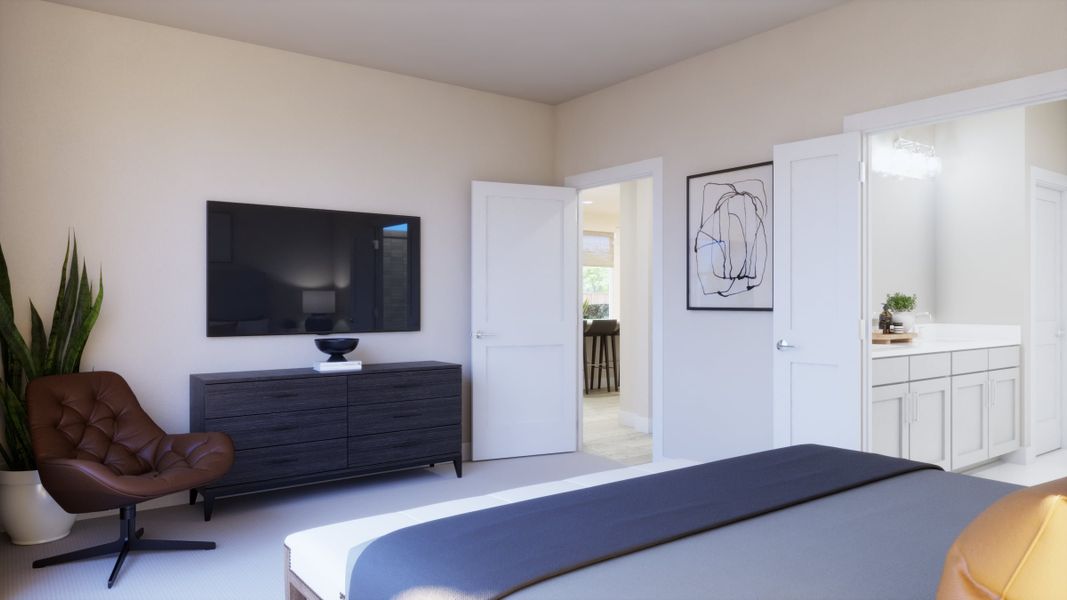 Furnished interior view inside a new home in Parkton Square, Kyle (Image 8).