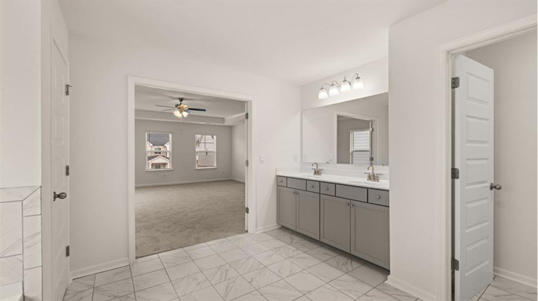 Furnished interior view inside a new home in Wildwood, Covington (Image 14). Furnished interior view inside a new home in Wildwood, Covington (Image 14).