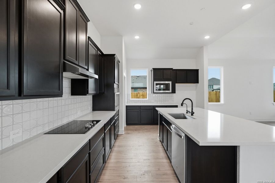 Furnished interior view inside a new home in Alsatian Oaks, Castroville (Image 8).