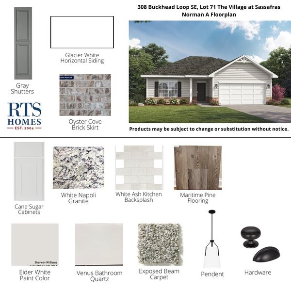 2D floor plan layout of this home in The Village at Sassafras, Allenhurst, GA (Image 4).