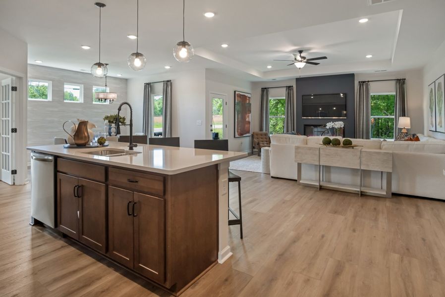 Furnished interior view inside a new home in The Oaks, Clarksville (Image 22).