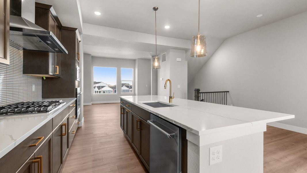Furnished interior view inside a new home in Dillon Pointe - Skyview, Broomfield (Image 5).