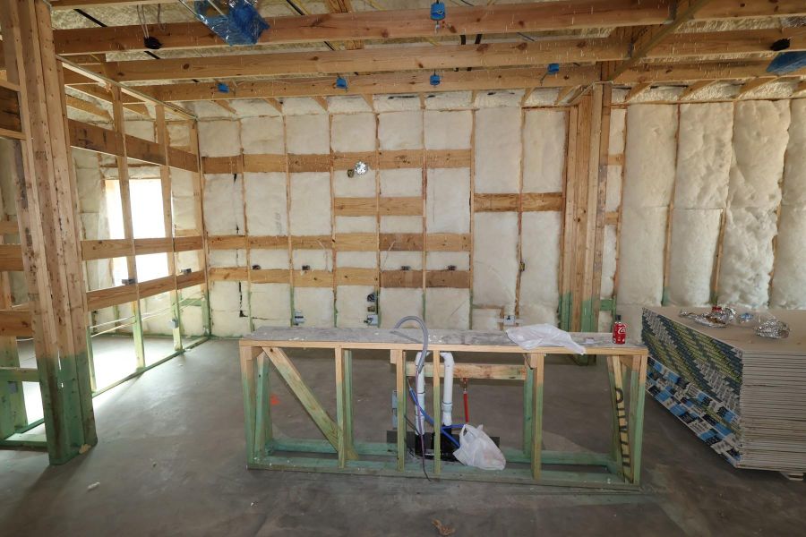 In-progress construction of a new home in Brookewater 45' Homesites, Rosenberg, TX (Image 7).