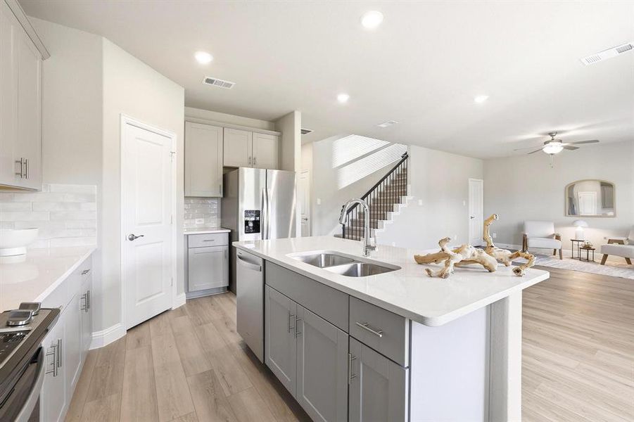 Furnished interior view inside a new home in Westmoor, Sherman (Image 8).