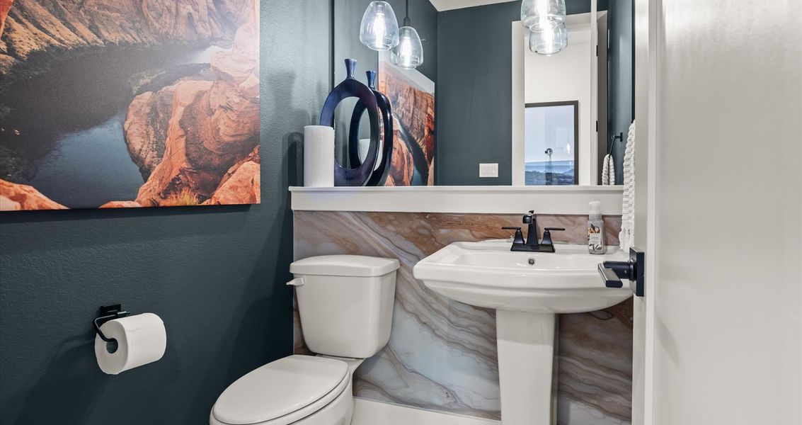 Furnished interior view inside a new home in 6 Creeks, Kyle (Image 13).