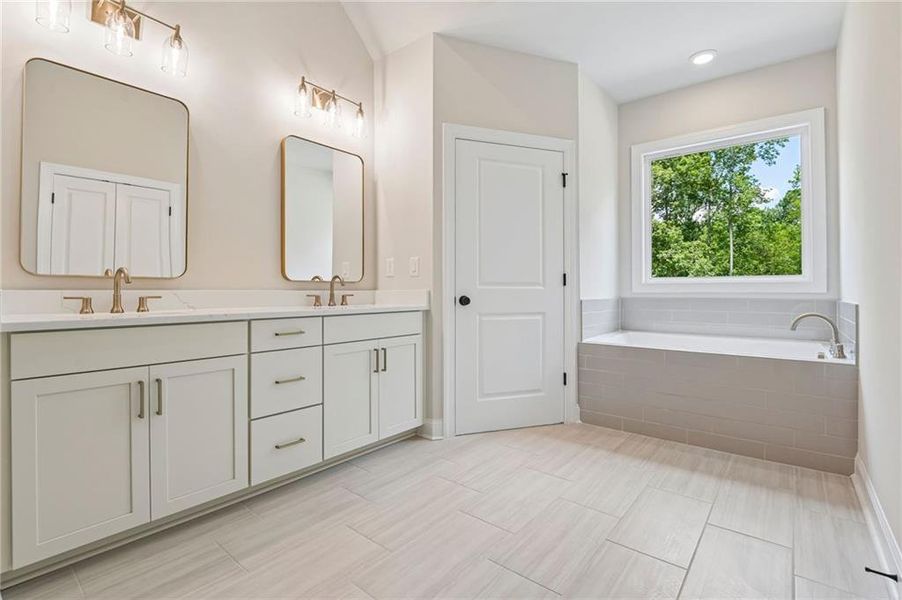 Furnished interior view inside a new home in Waterside, Peachtree Corners (Image 5).