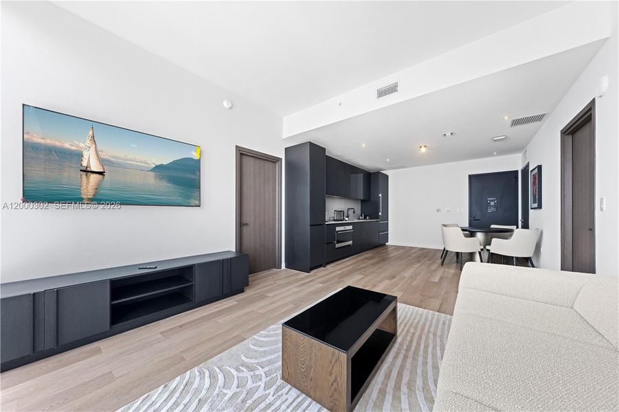 Furnished interior view inside a new home in , Miami (Image 11).