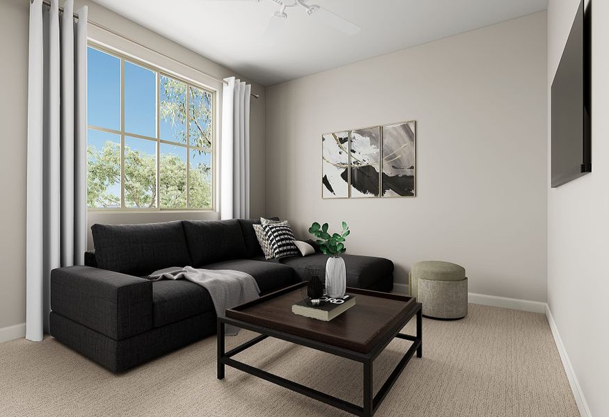 Representative furnished interior of a home built from the Garden Plan 3002 by Tri Pointe Homes in Waterston Central, Gilbert (Image 6).