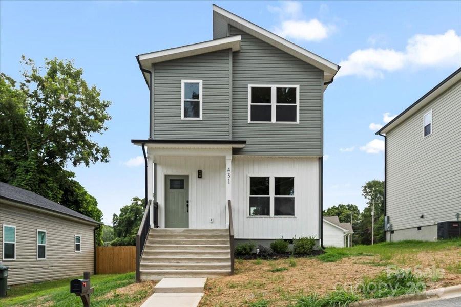 Front exterior of a new home in , Gastonia, NC, highlighting curb appeal (Image 18).