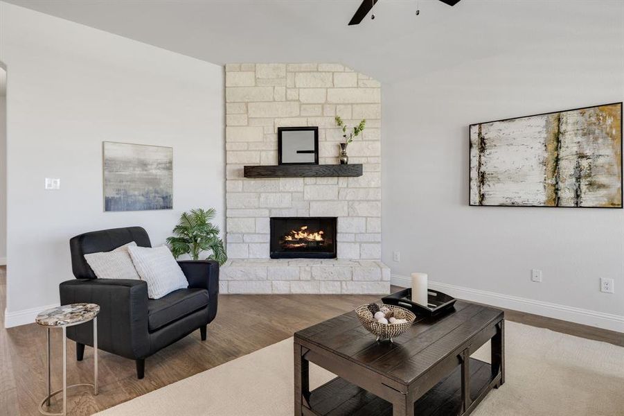 Furnished interior view inside a new home in Lovers Landing, Forney (Image 17).