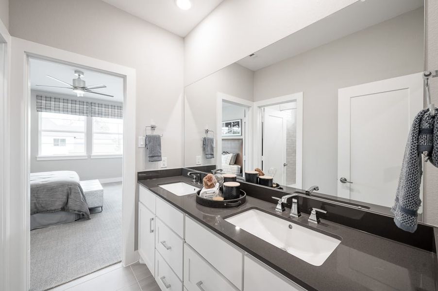 Furnished interior view inside a new home in Harvest Green 75′, Richmond (Image 49).