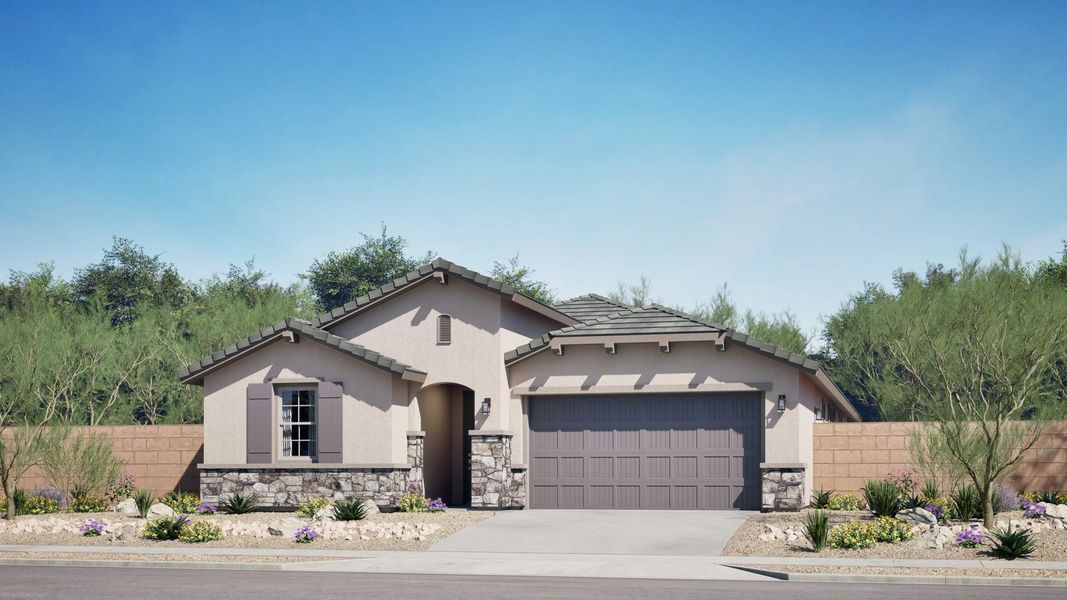 Home exterior render streetview Home exterior render streetview