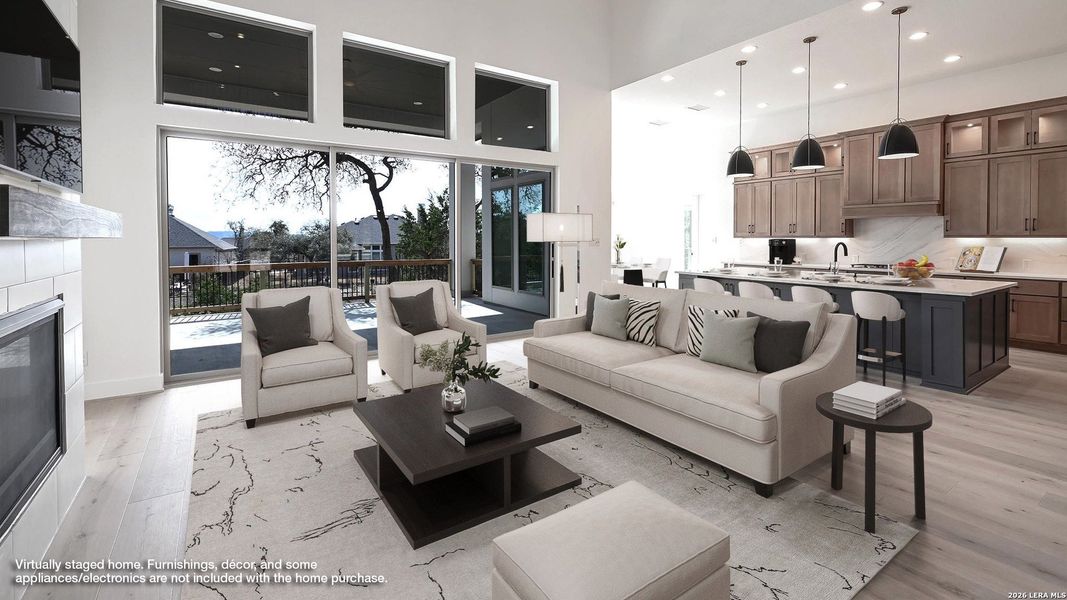 Furnished interior view inside a new home in Johnson Ranch, Bulverde (Image 7). Furnished interior view inside a new home in Johnson Ranch, Bulverde (Image 7).