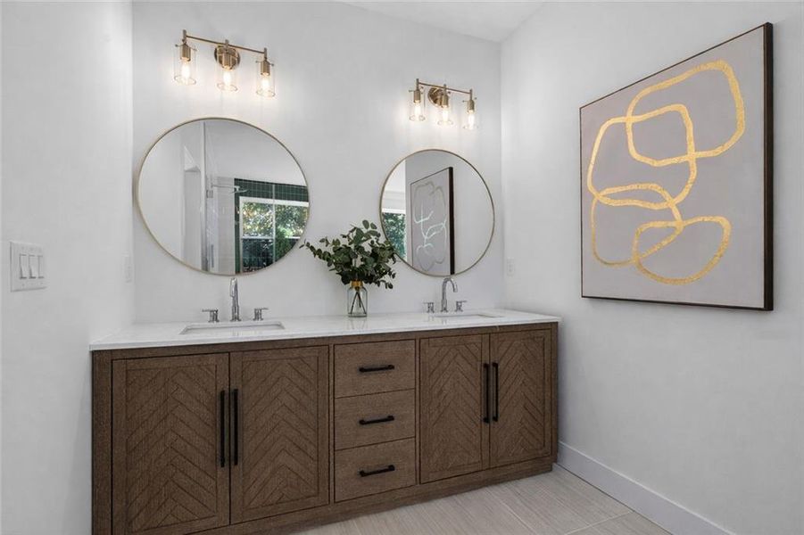 Furnished interior view inside a new home in , Atlanta (Image 18).