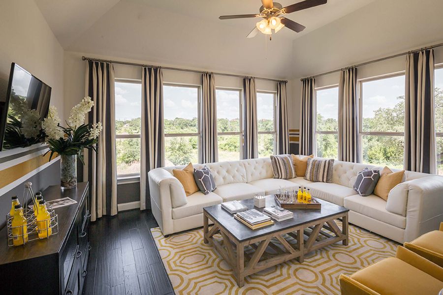 Representative Family Room - some options shown