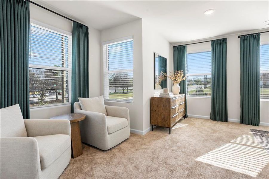 Furnished interior view inside a new home in The Grove At Mundy Mill, Gainesville (Image 13). Furnished interior view inside a new home in The Grove At Mundy Mill, Gainesville (Image 13).