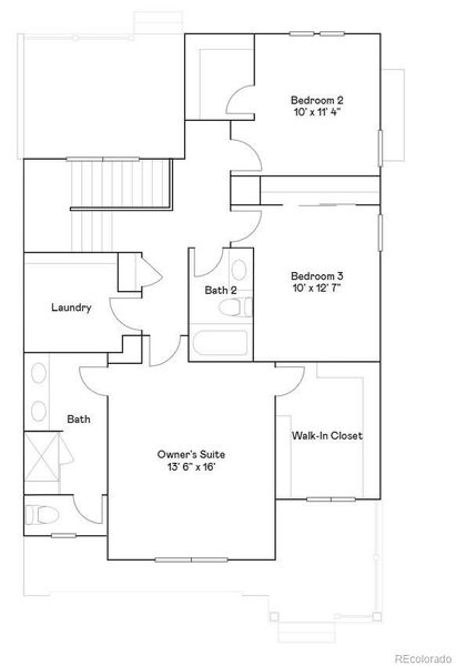 2D floor plan layout of this home in Parterre, Thornton, CO (Image 3).