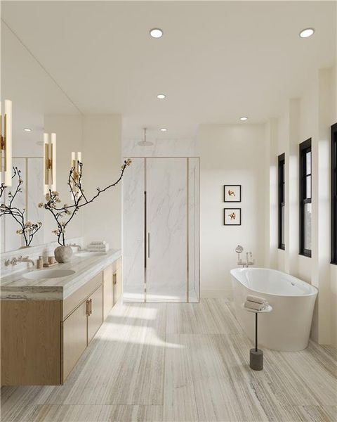 Furnished interior view inside a new home in , Alpharetta (Image 12).