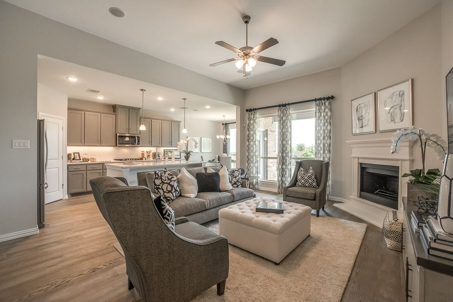 Furnished interior view inside a new home in Wildridge, Oak Point (Image 12).