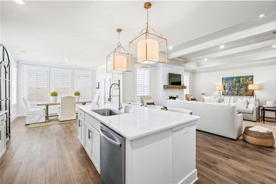 Furnished interior view inside a new home in Rosewood Lake Estates, Hoschton (Image 13). Furnished interior view inside a new home in Rosewood Lake Estates, Hoschton (Image 13).