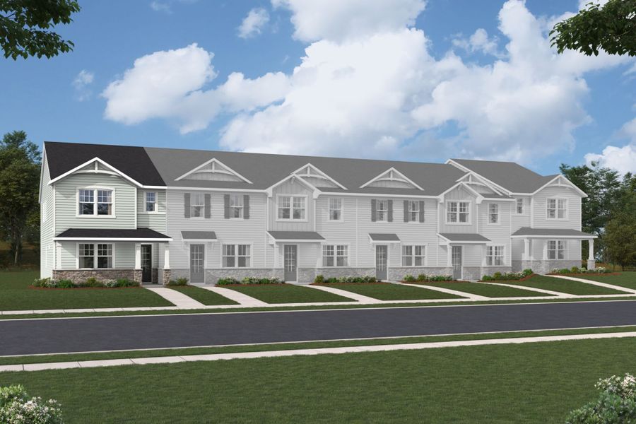 Representative exterior photo of a completed home built from the Grifton by Mattamy Homes in The Townes at Westfall, Gastonia, NC (Image 22).