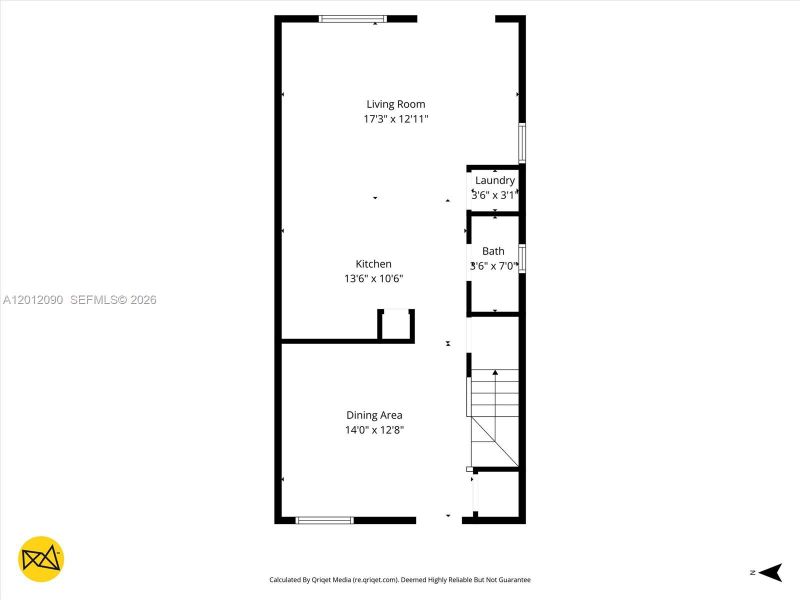 2D floor plan layout of this home in , Homestead, FL (Image 5).