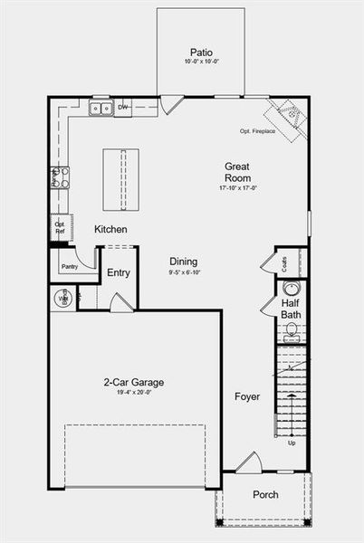 2D floor plan layout of this home in Falls Creek, Flowery Branch, GA (Image 4). 2D floor plan layout of this home in Falls Creek, Flowery Branch, GA (Image 4).