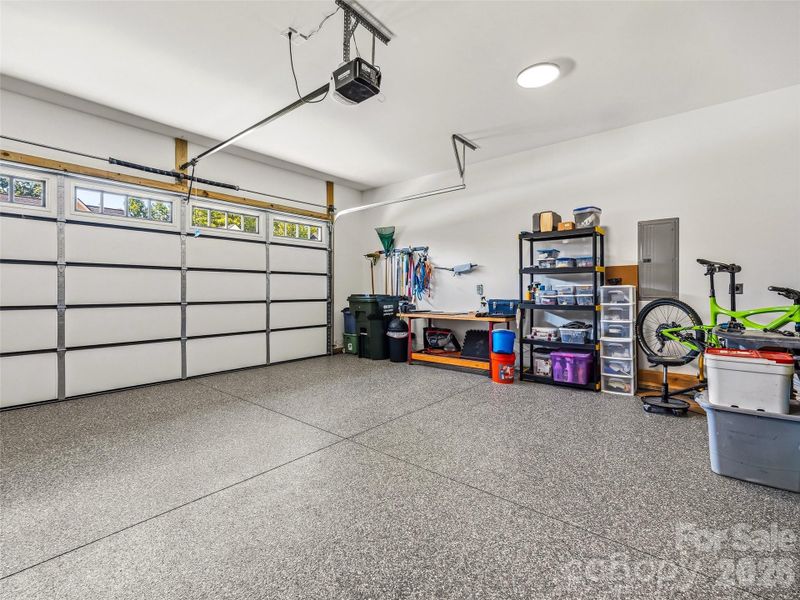 garage with new floor garage with new floor
