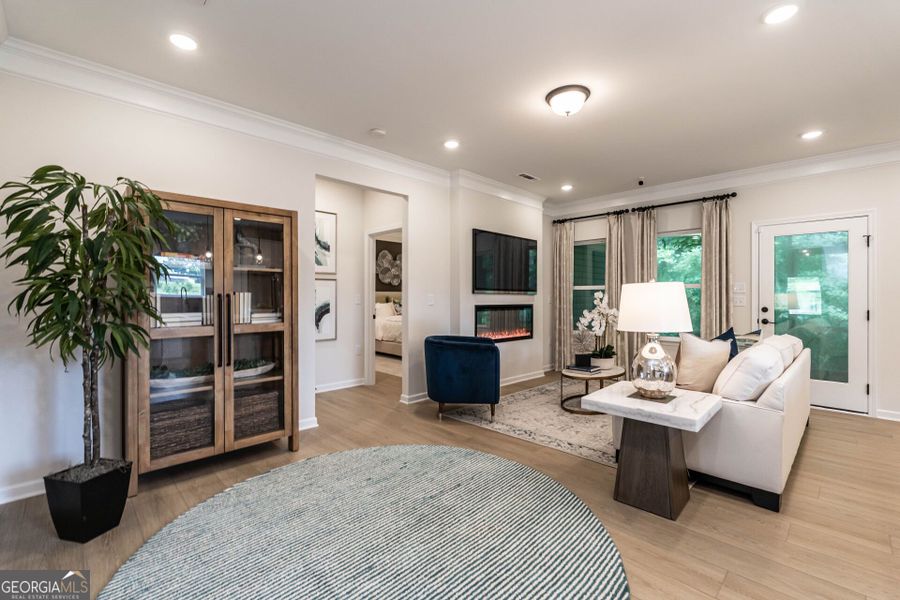 Furnished interior view inside a new home in Cobblestone Crossing Commons, Byron (Image 3).