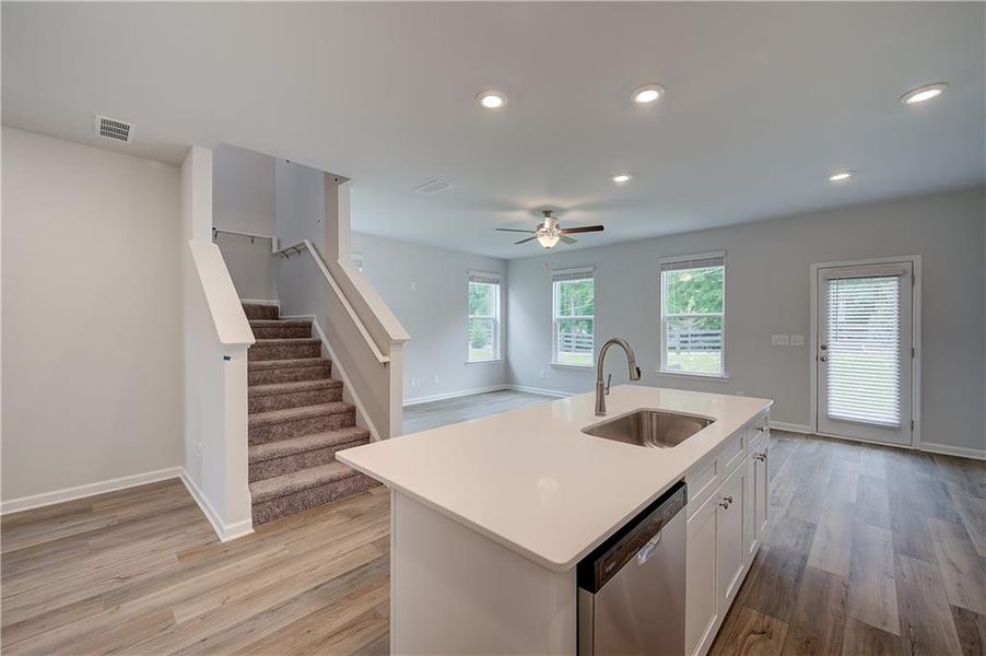 Furnished interior view inside a new home in Auburn Ridge, Riverdale (Image 7). Furnished interior view inside a new home in Auburn Ridge, Riverdale (Image 7).