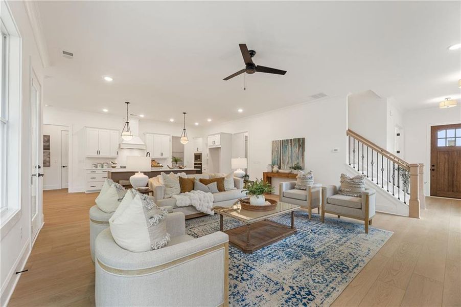 Furnished interior view inside a new home in The Reserve at Knollwood, Canton (Image 12).
