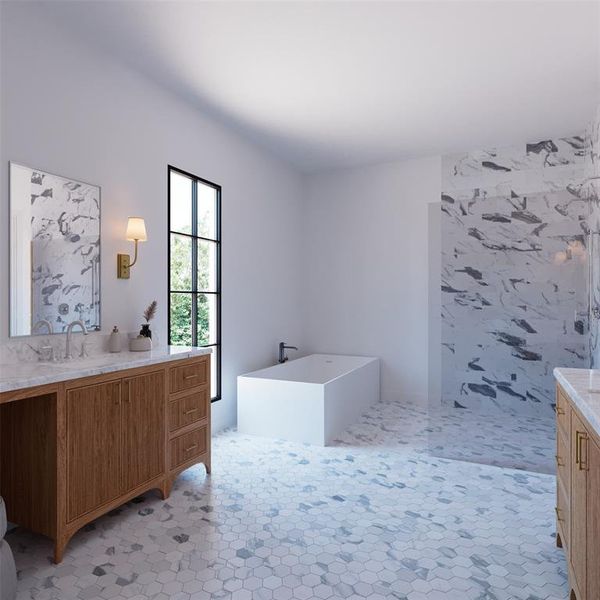 Furnished interior view inside a new home in , Dallas (Image 7). Furnished interior view inside a new home in , Dallas (Image 7).