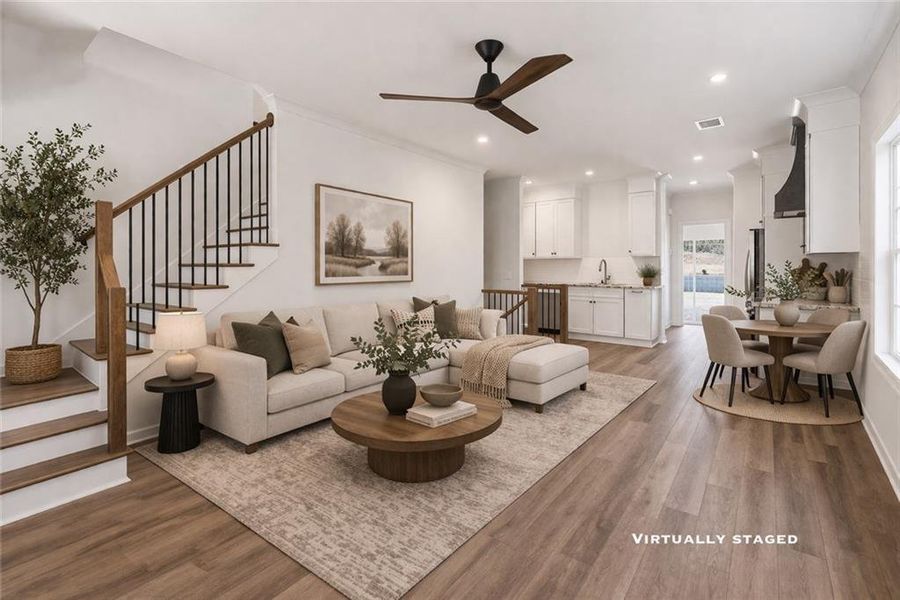 Furnished interior view inside a new home in , Gainesville (Image 8).