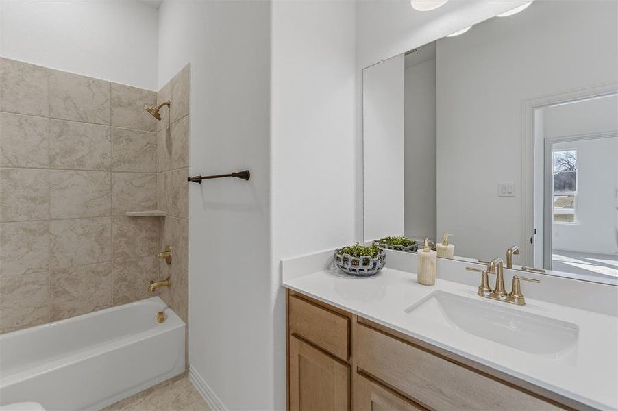 Furnished interior view inside a new home in Oak Grove Addition, Springtown (Image 6).