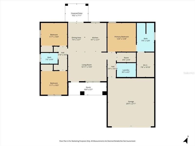 2D floor plan layout of this home in , Inverness, FL (Image 5).