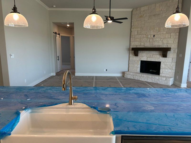 In-progress construction of a new home in Fannin Ranch, Leonard, TX (Image 22).