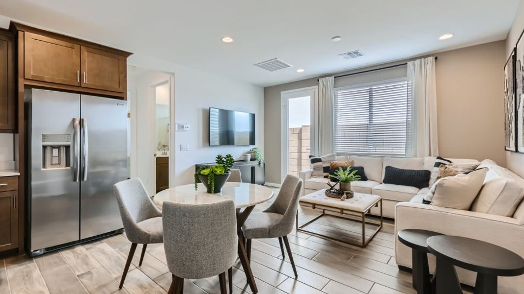 Furnished dining room in the next gen suite