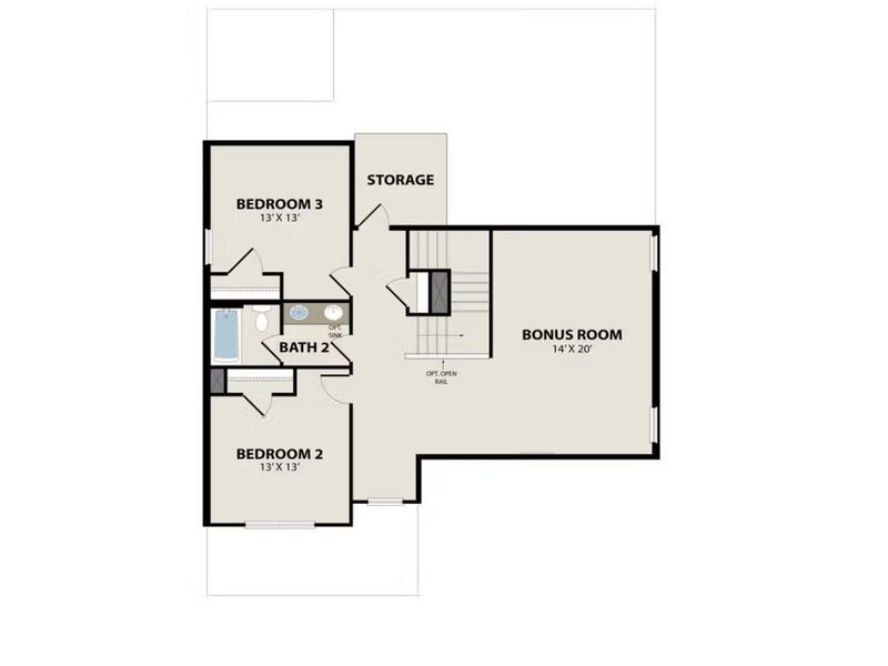 2D floor plan layout of this home in Mercer Meadows, Royse City, TX (Image 4). 2D floor plan layout of this home in Mercer Meadows, Royse City, TX (Image 4).