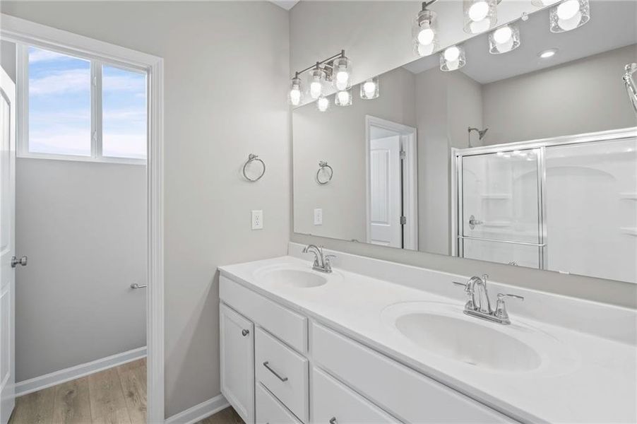 Furnished interior view inside a new home in Villas at Gold Creek, Dawsonville (Image 8).